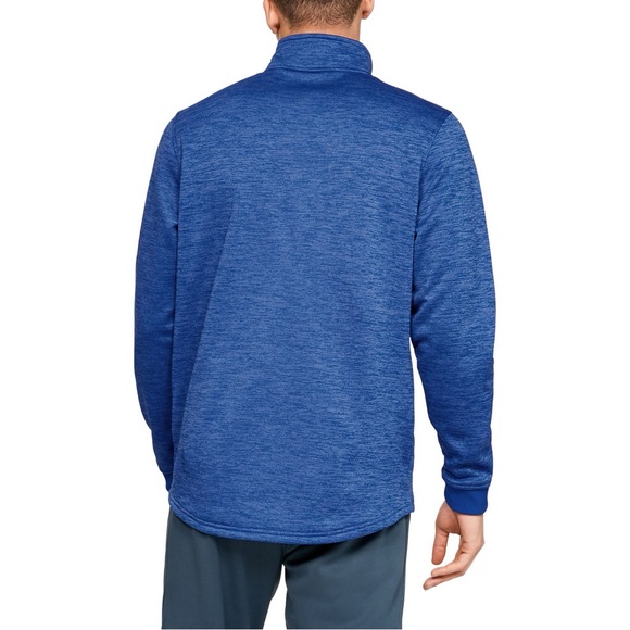 NWT Mens Under Armour Techno Teal Fleece 1/2Zip Pullover Jacket 1320745 Size XXL - Picture 9 of 12